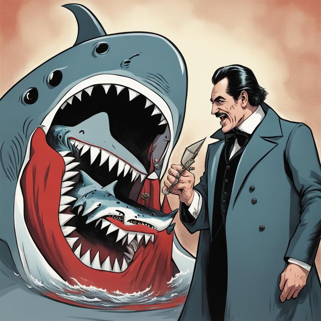 Dracula Meets Jaws: An Unlikely Encounter