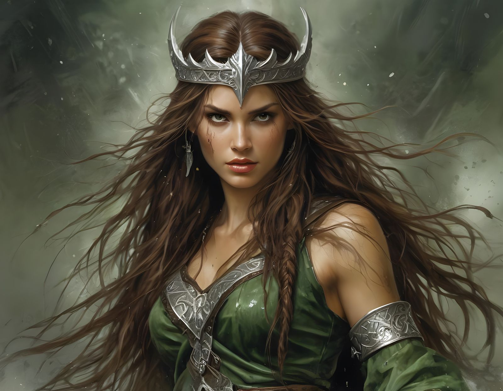 Norse Goddess Casts Earthquake Spell in Vibrant Colors