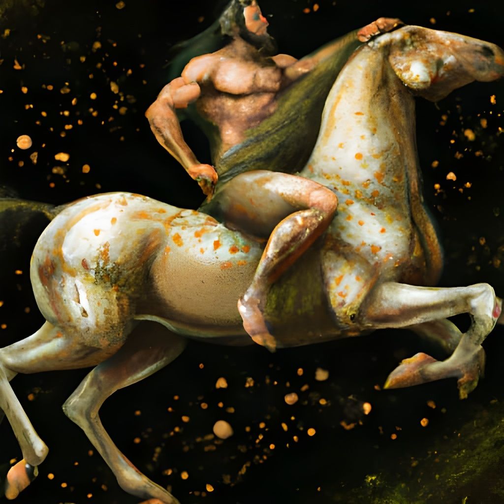 Epic Centaur Chiron in Digital Matte Painting Style