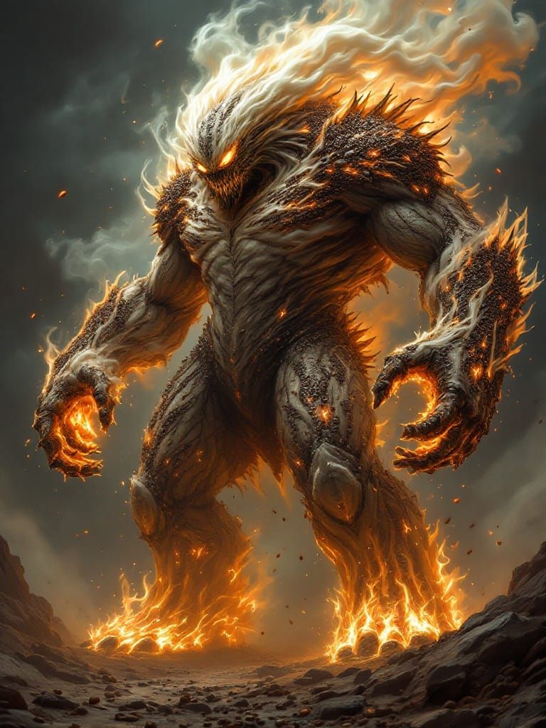 Cyberpunk Coffee Barista God Radiates Caffeinated Power