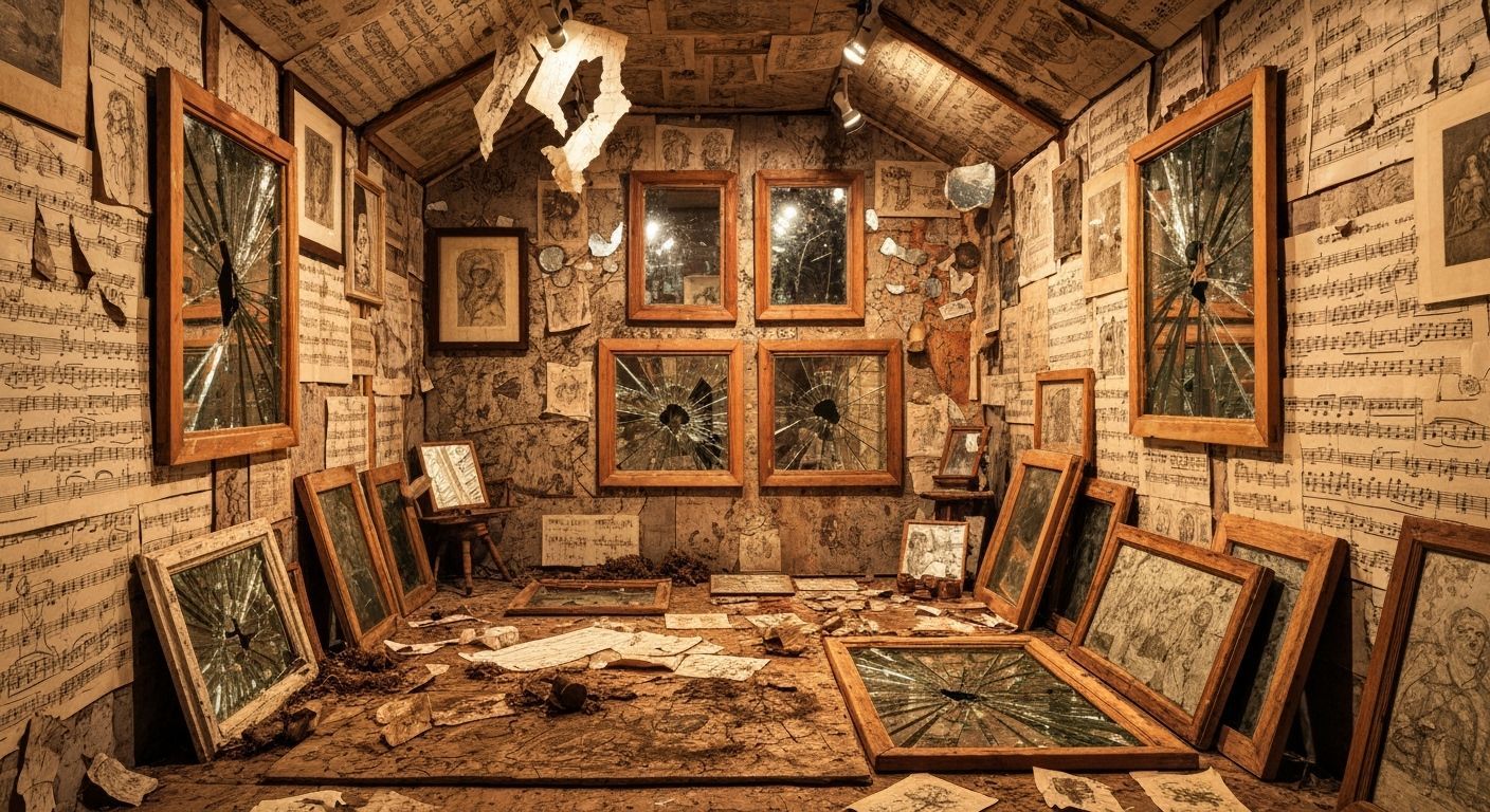 Immersive Outsider Art Installation with Drawings