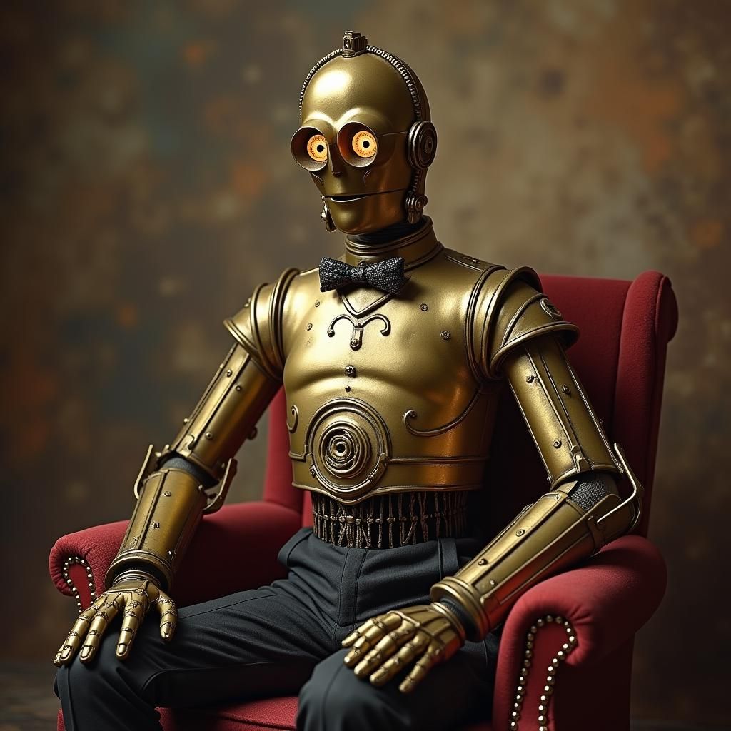 C3PO as Dapper Victorian Cyberman