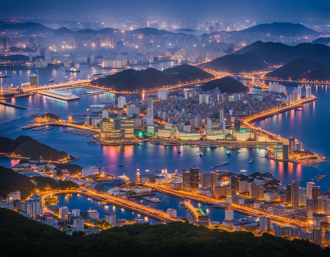 Chŏngjin Port City View: Professional South Korean Photograp...