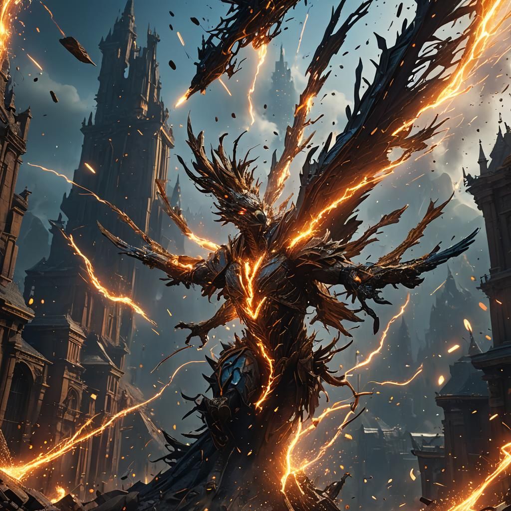 Fantastical Flying Sparks in Deep Color