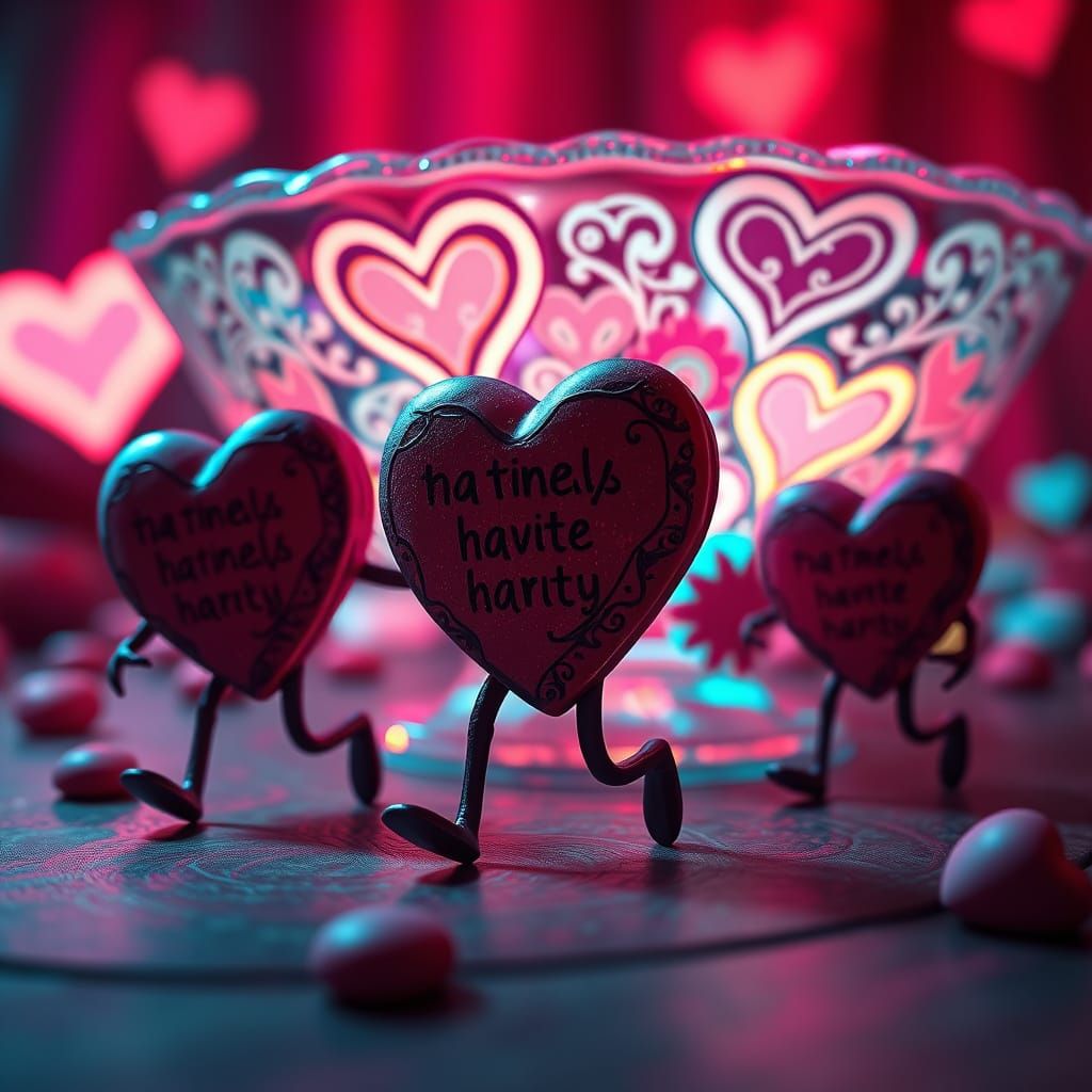 Sinister Conversation Hearts Vanish from Candy Dish