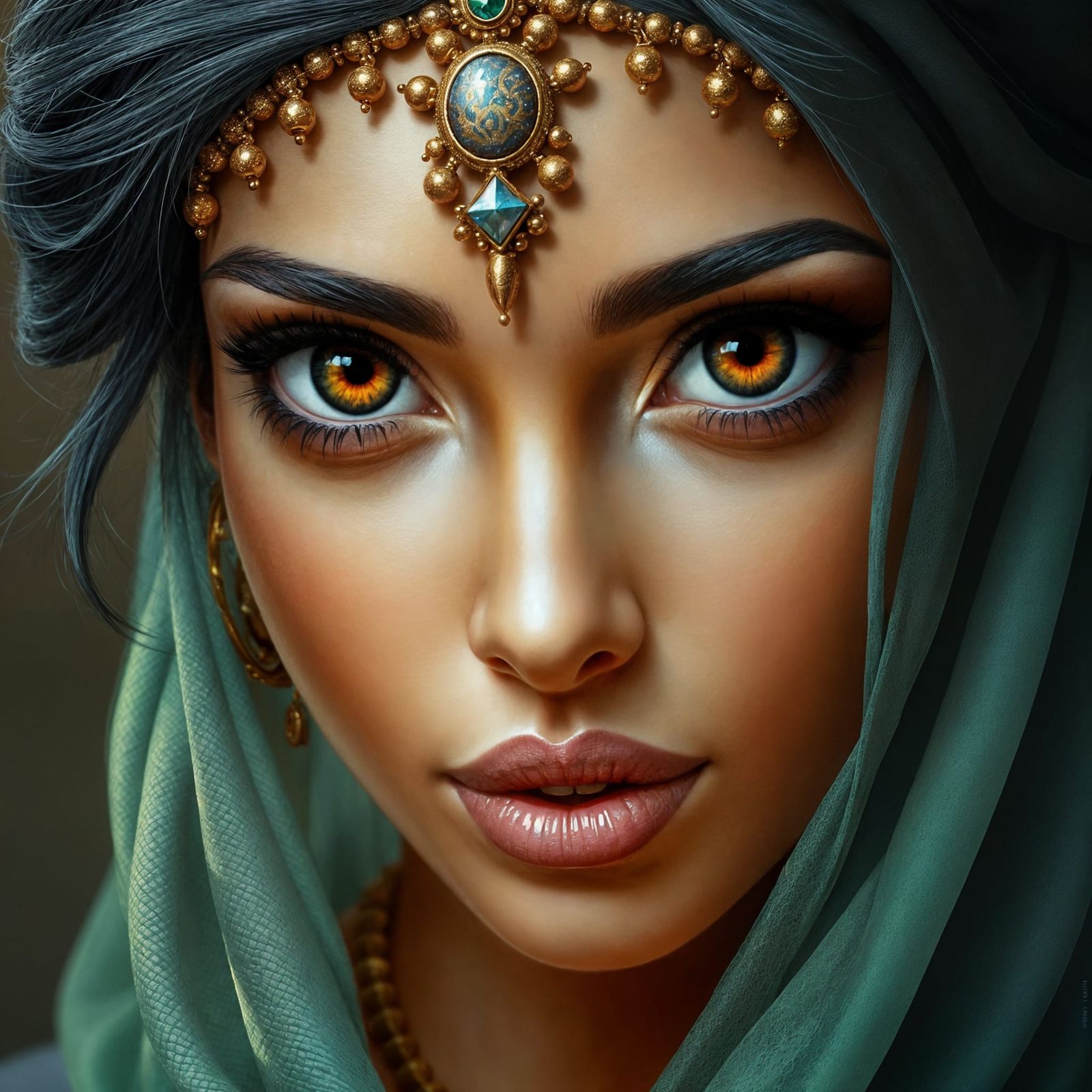 Realistic Portrait of Princess Jasmine