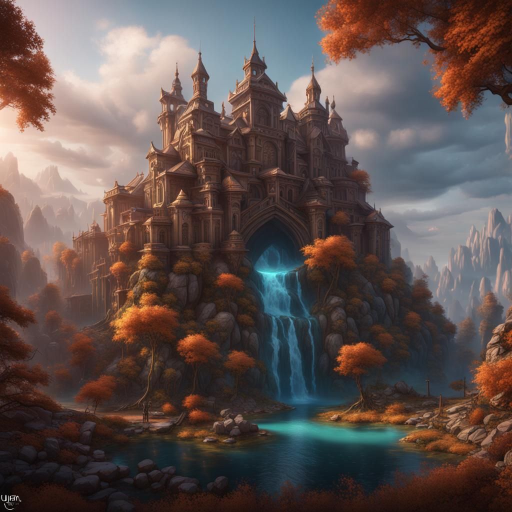 Mystical Figure in Detailed Fantasy Art