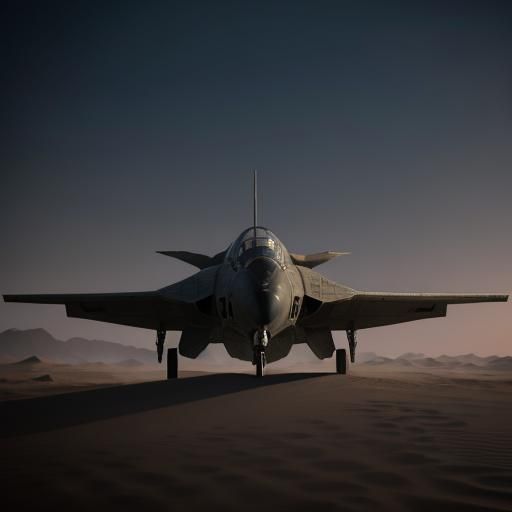 Futuristic Harkonnen Swallow Jet in 3D Cinematic Style