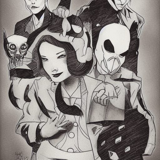 Surreal and Strange Abstract Expressionist Artwork