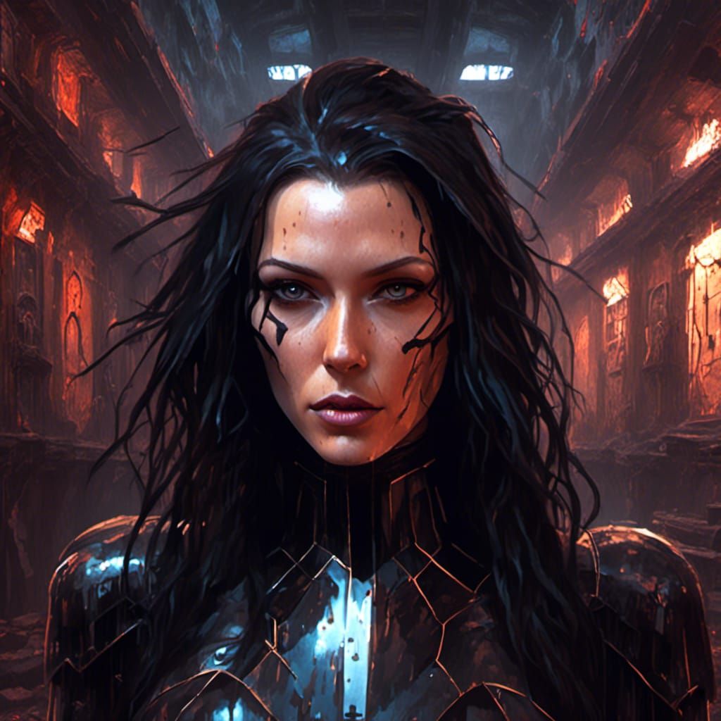 Katie Cassidy Black Latex