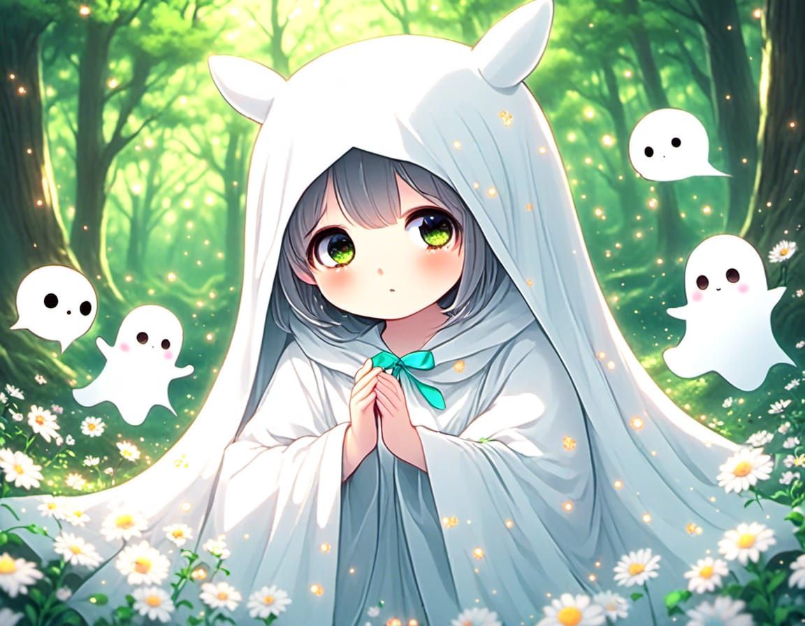 Cute Little Ghost Girl