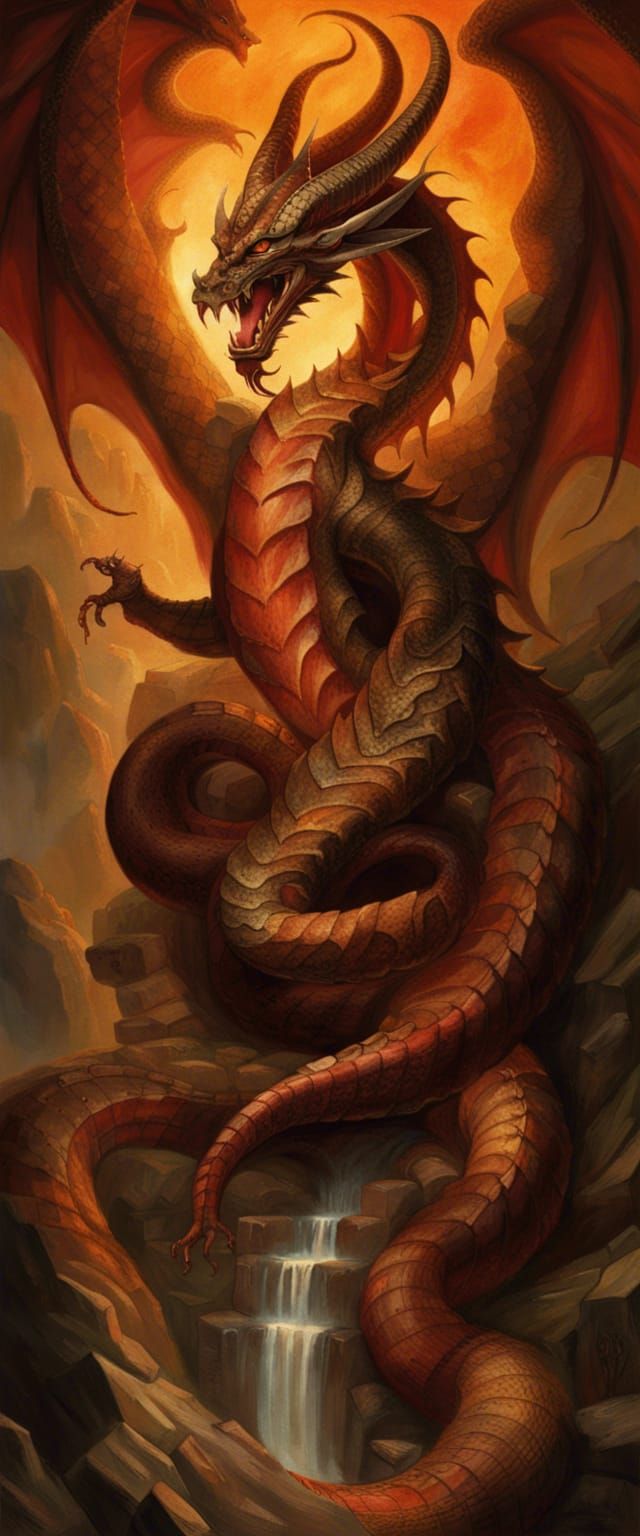 The Great Dragon's Descent from Heaven