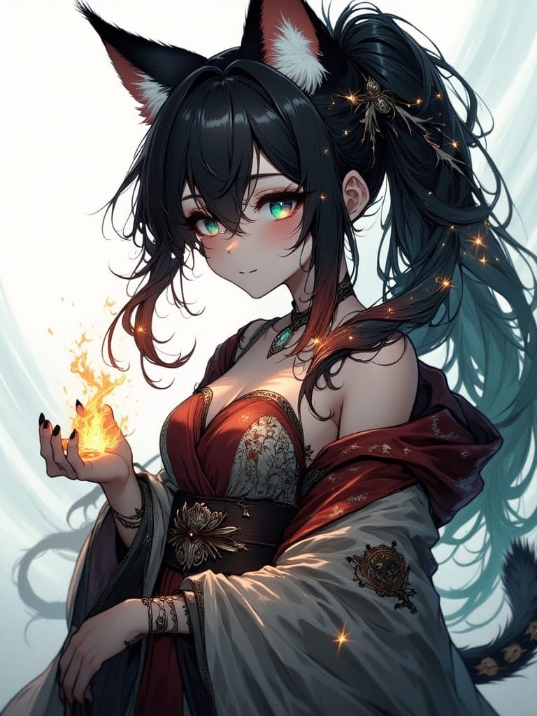 Anime Lynx Conjures Lovers in Expressionist Style