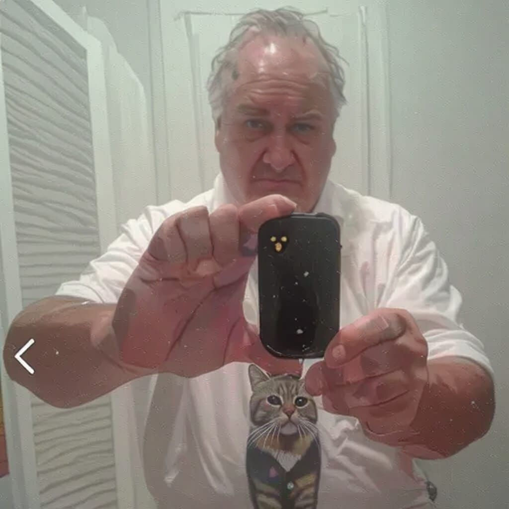 Grumpy Cat Finds Dog Photo on Screen