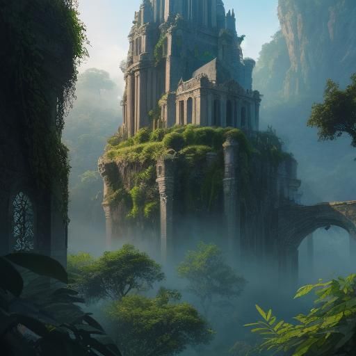 The Lost City of Eram: A Matte Painting