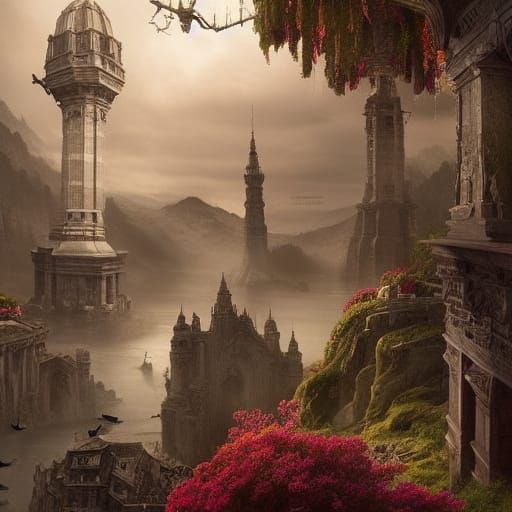 Epic Cinematic Painting of Blodreina