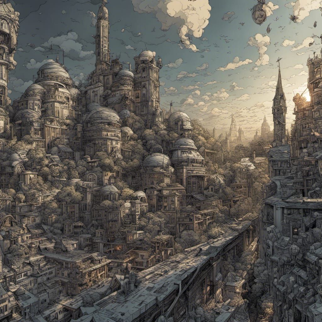 Hyperrealistic Comic Book Evolves with Time