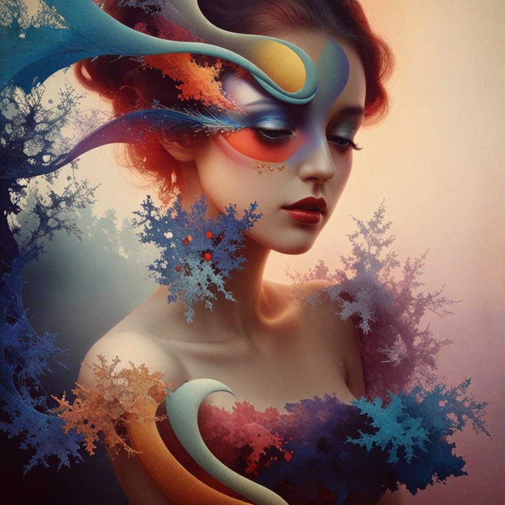 metalorganic architextual framework 3D  fractal chromoshadow...