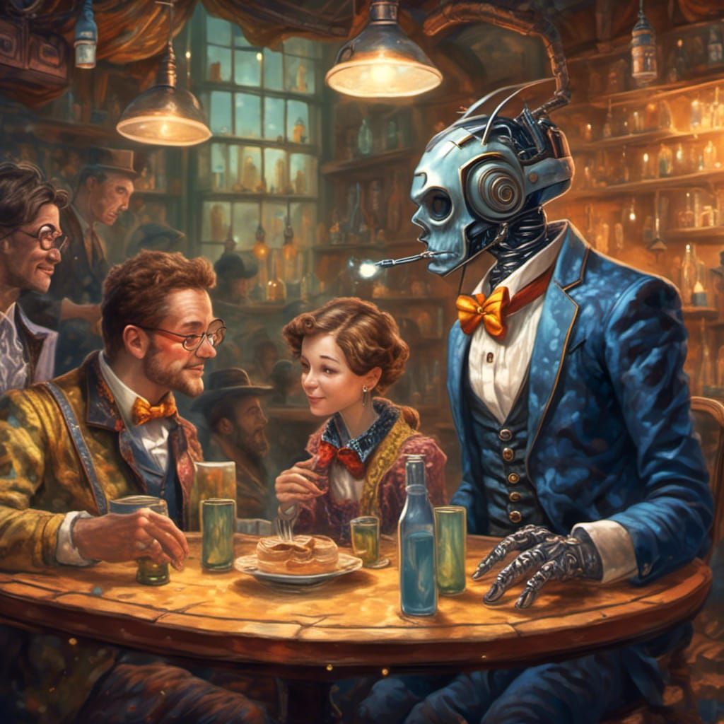 Robot and his friends