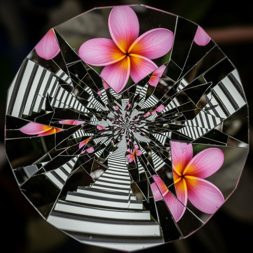 Kaleidoscopic Reflections of a Hawaiian Flower