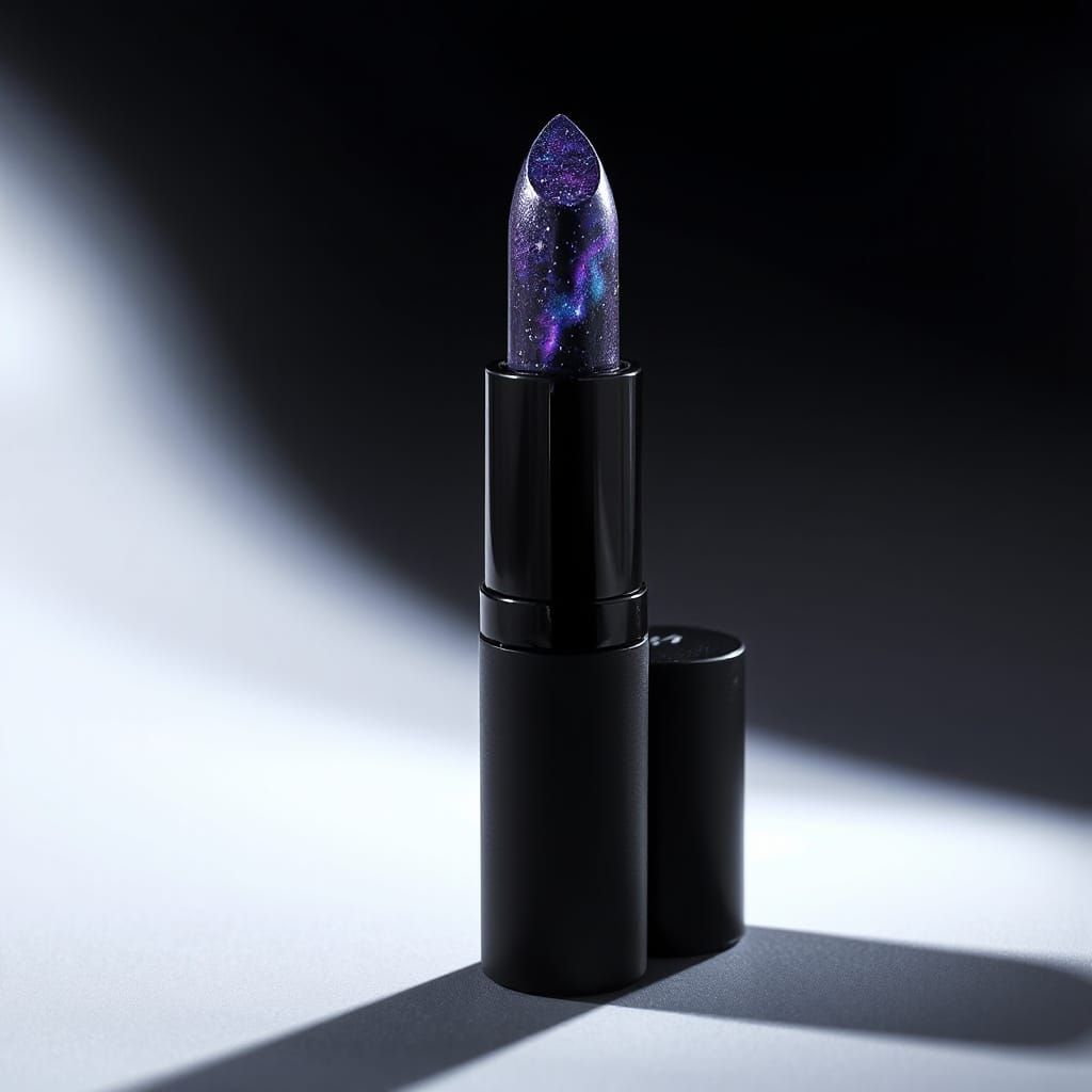 Cosmic Lipstick in a Black Cylindrical Case with Swirling St...