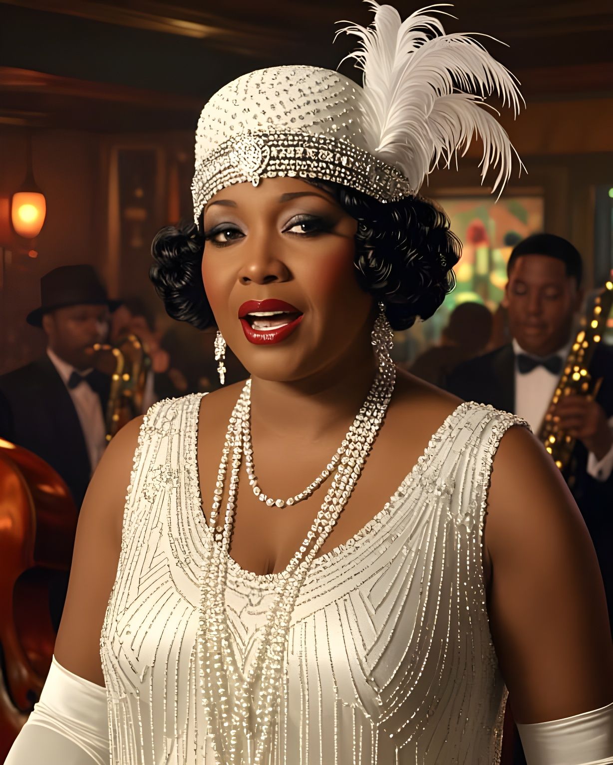 Bessie Smith Sings Jazz in 1920s Speakeasy