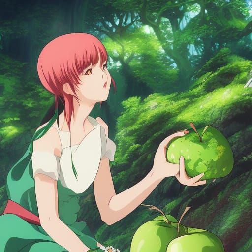 Anime Style Portrait of a Demon Queen and AI Wife