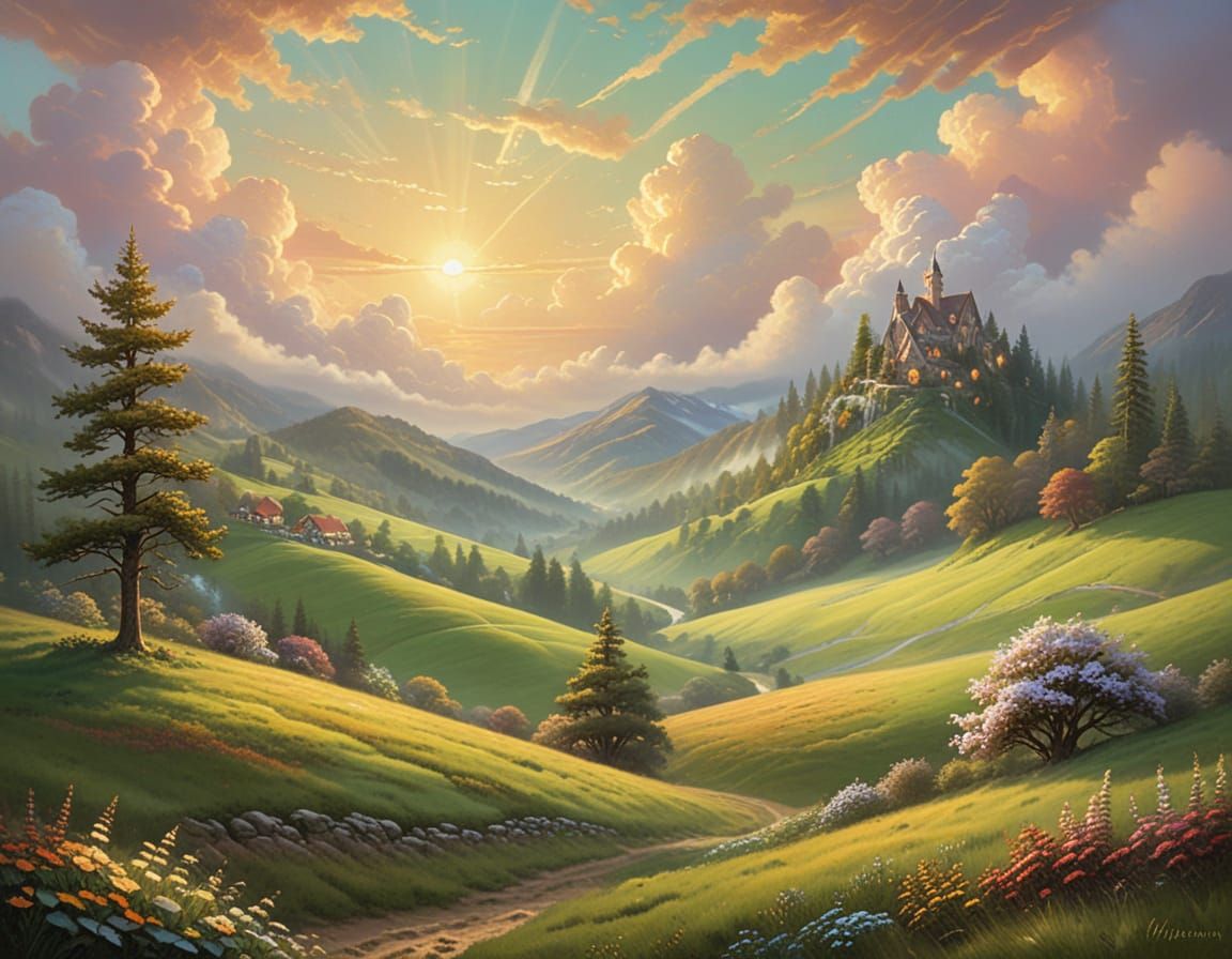 fantasy landscape sping