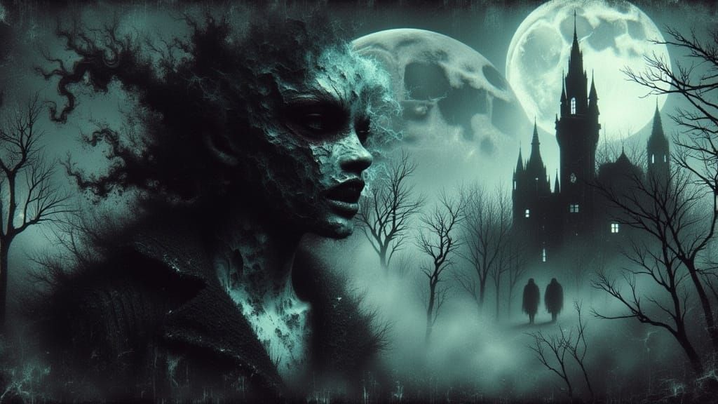 Ghostly Figure Shimmers Between Dimensions