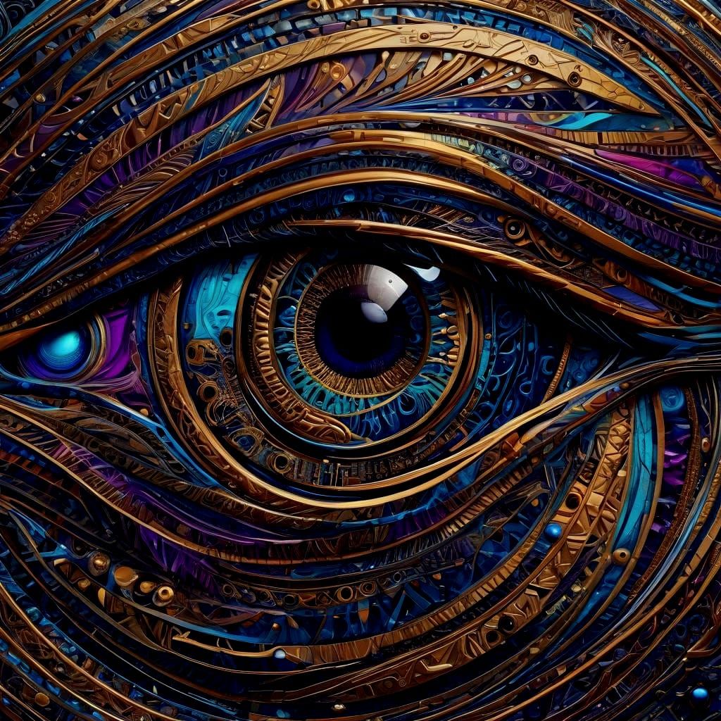 Ancient Egyptian Cosmic Vision in a Galactic Eye