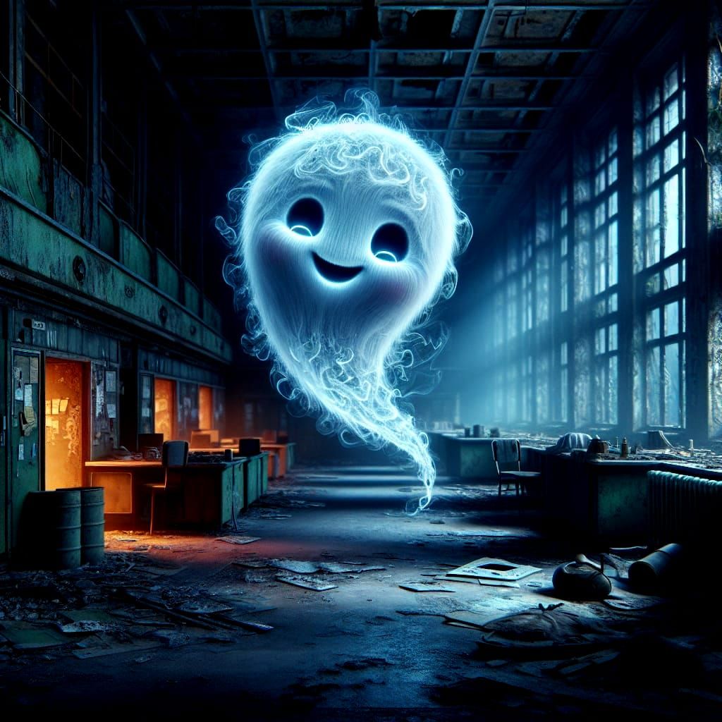 Ethereal Spirit in Chernobyl-like Setting