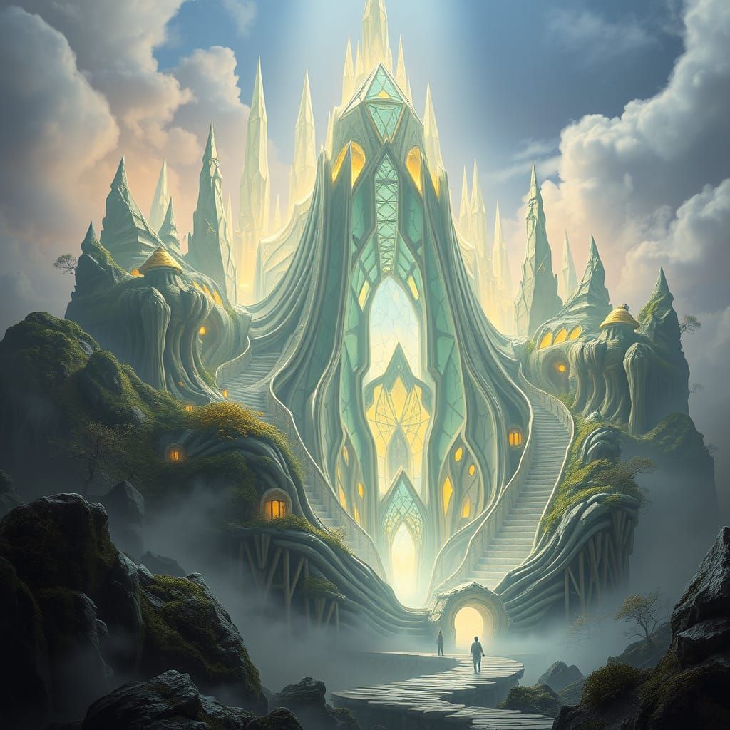 Surreal Architectural Marvel Combines Nature and Geometry