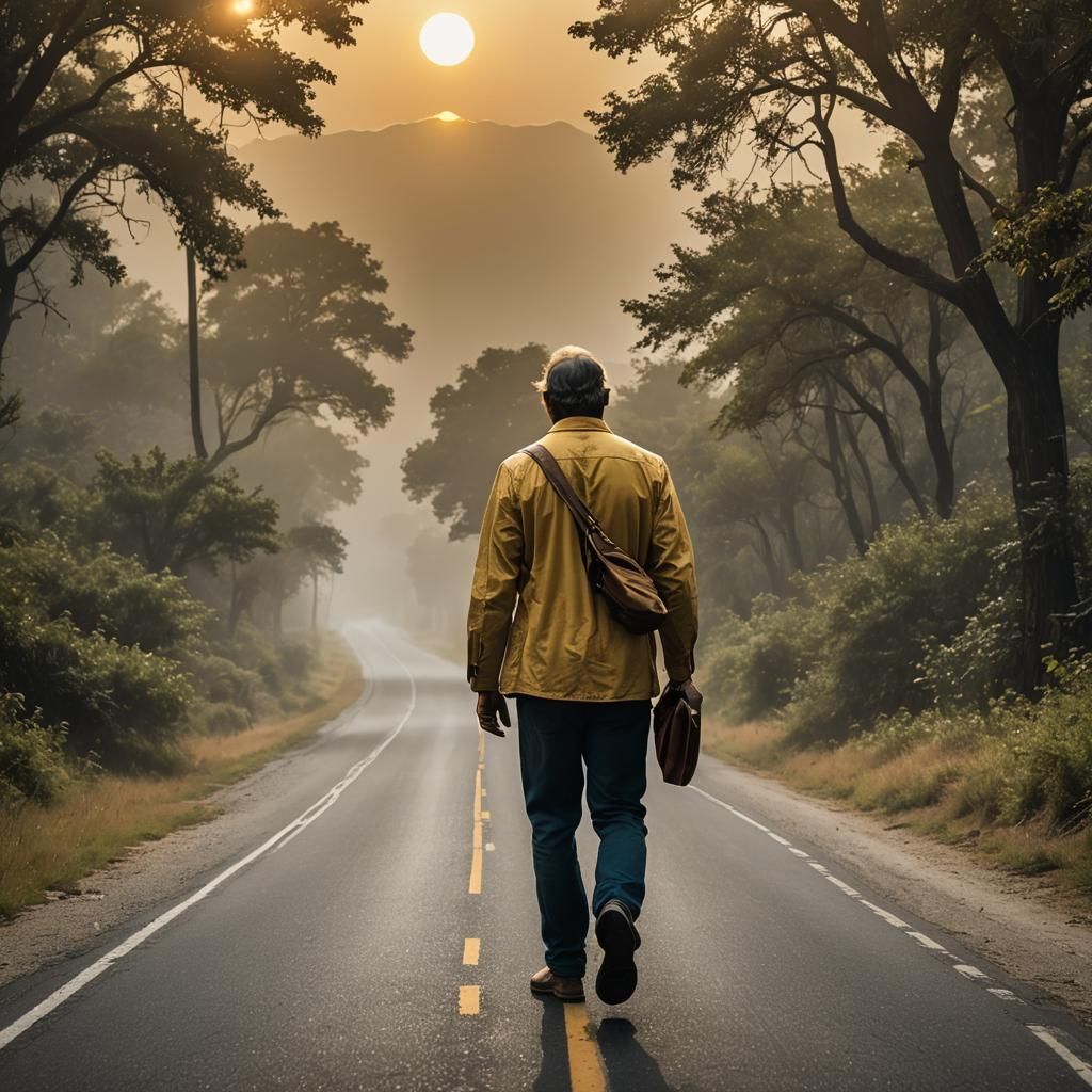 Divine Comfort: A Surreal Impressionist Painting