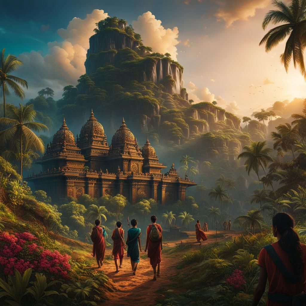 Youth Engagement in Sri Lanka: Digital Matte Painting