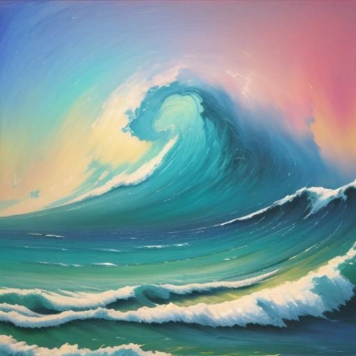 Melancholy Life in Expressionist Impasto Style