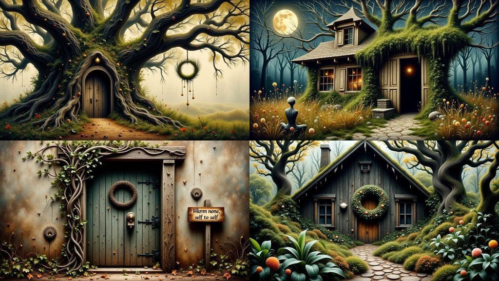 Mystical Oak Sanctuary in Dreamy Enchantment