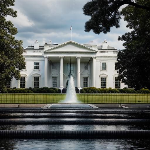 White House Covered in Black Oil