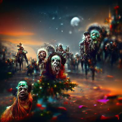 Los reyes magos zombies