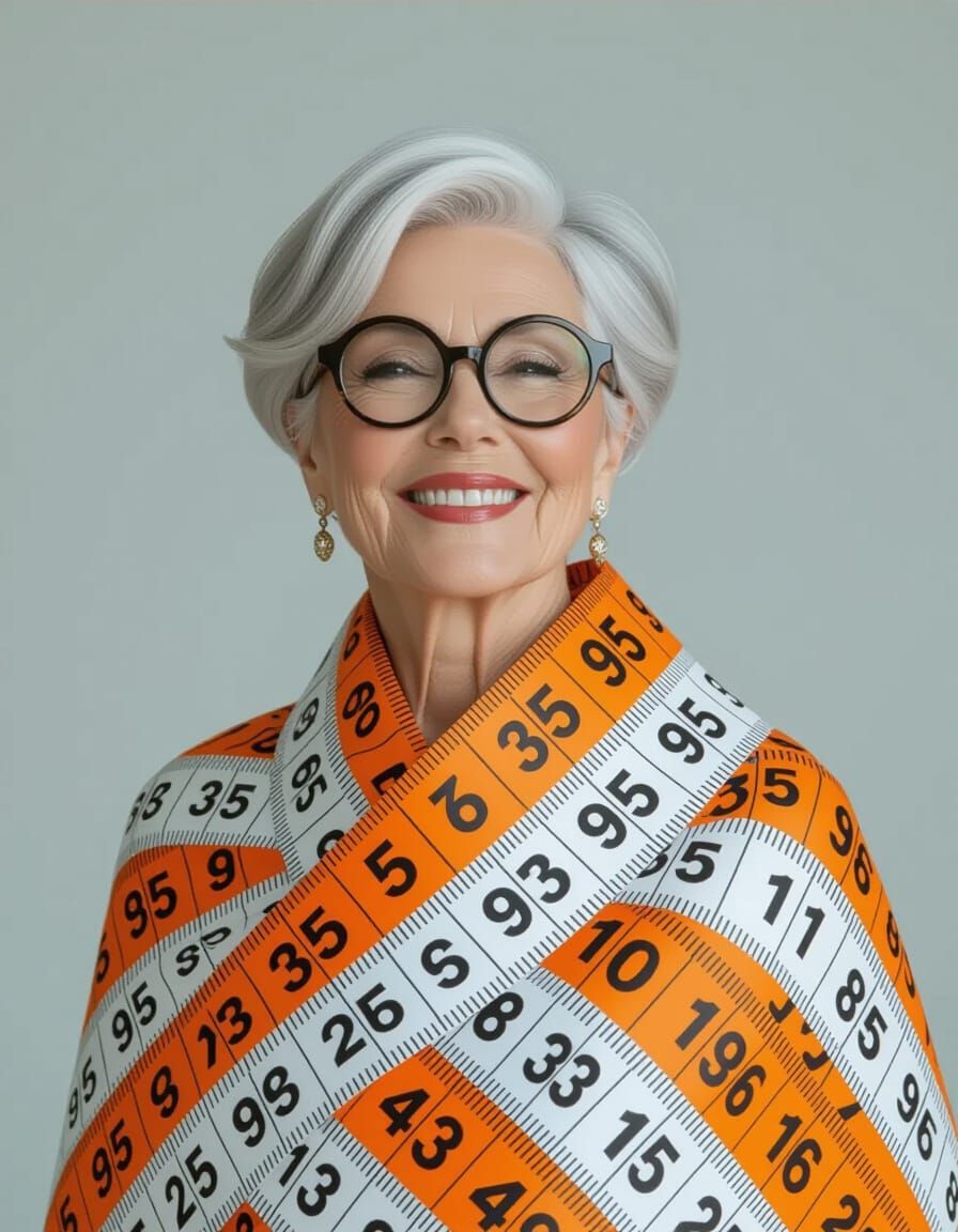 Avant-Garde Portrait of an Elderly Woman