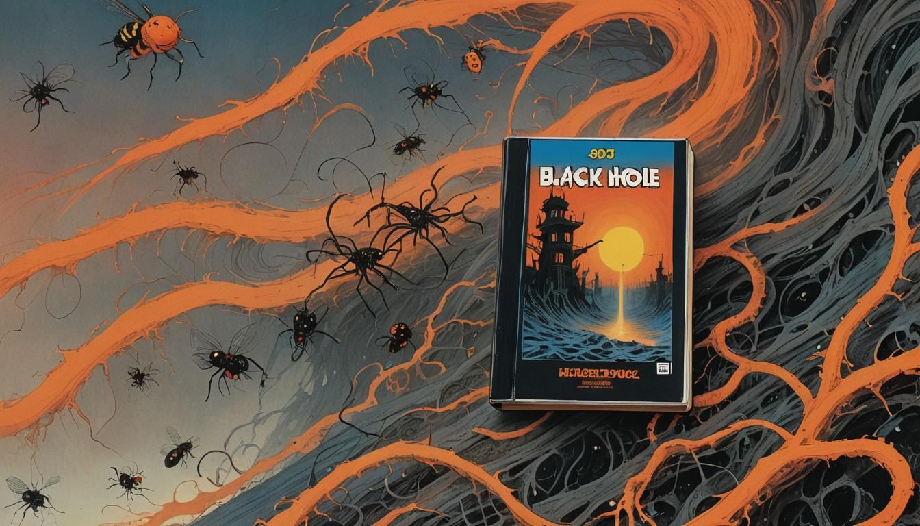 Cosmic Horror Comic Book Cover in Polish Style