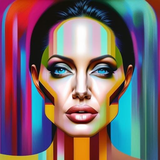 portrait of angelina jolie
