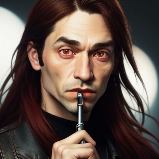 Stoner Portrait with Blunt in Professional Photography Style