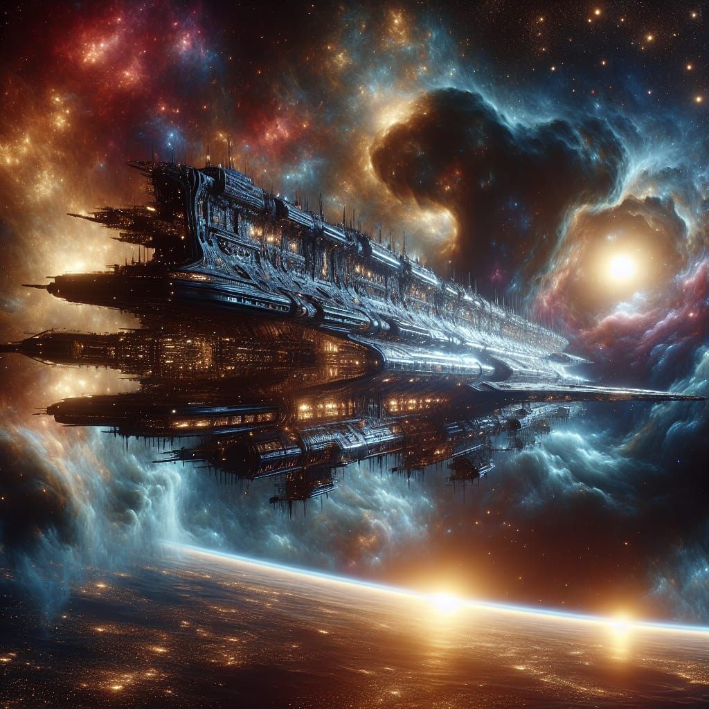 Detailed Spacecraft Voyage Through the Cosmos