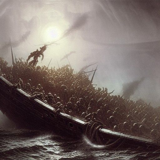 Sunken Ship Battle: Soldiers vs. Undead Army