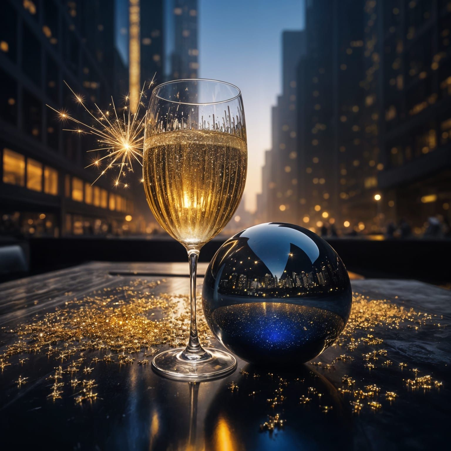 Midnight City Celebration in Cinematic Style