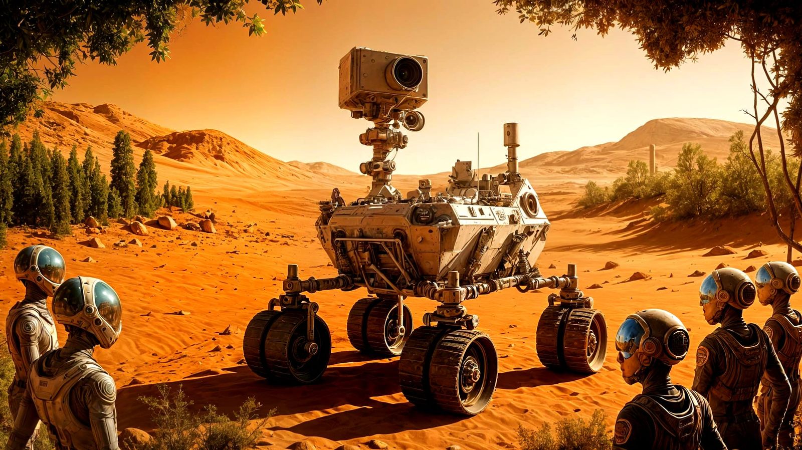 Surreal Martian Deception: Lush Planet Hidden Behind Fake De...