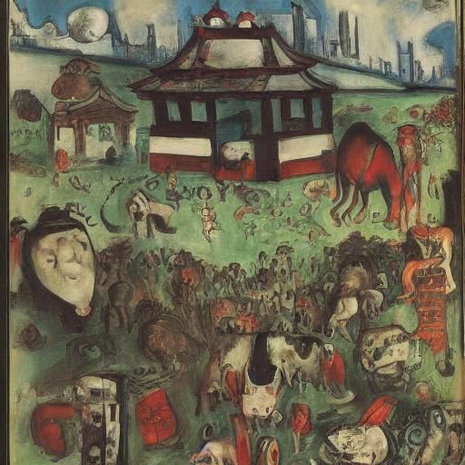 Eeyore's Robotic Shanghai Town in Renaissance Style