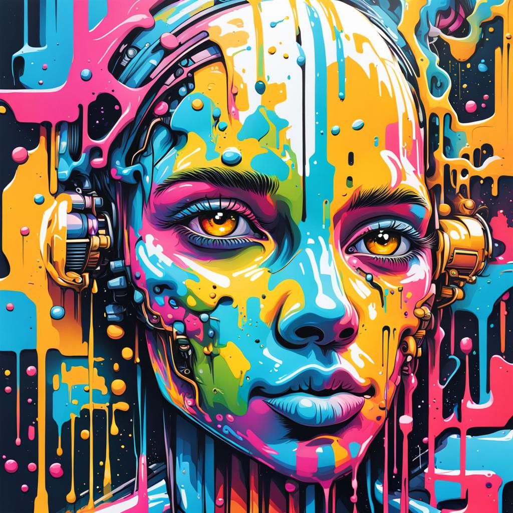 Artificial Intelligence Graffiti Art in Splash Style
