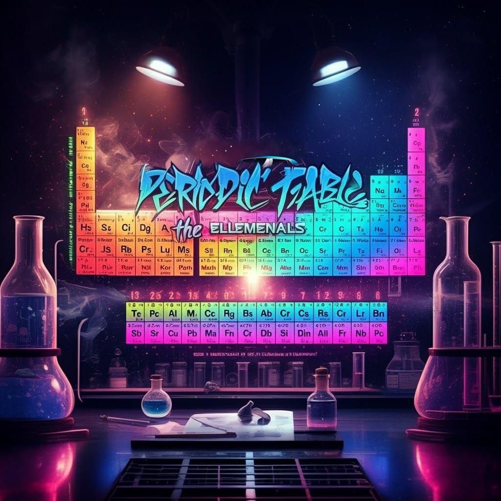 Periodic Table on Clear Background