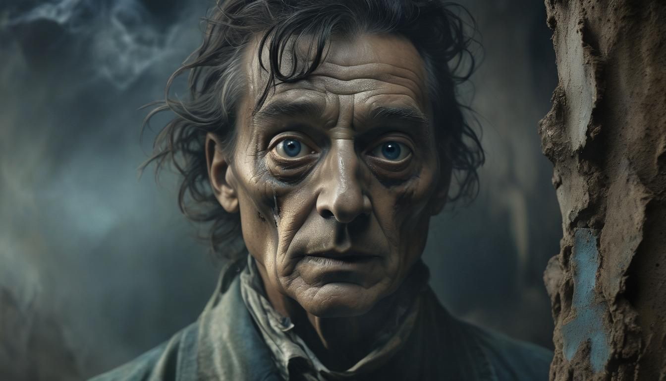 Ethereal Specter Emerges: A Surrealist Portrait